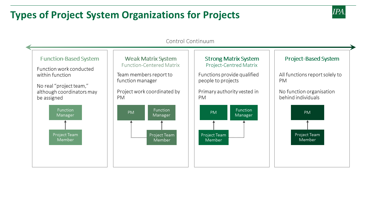 Types of project system organization